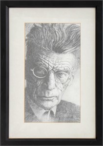 Stephen Gardner "Samuel Beckett" Graphite on Paper
