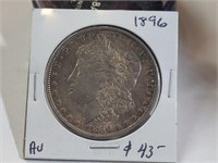 1896 Morgan Silver Dollar Coin