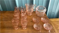 Pink Depression Glassware