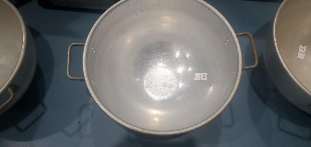 Large metal mixing bowl