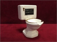 Vintage Toilet Ashtray Cigarette Holder