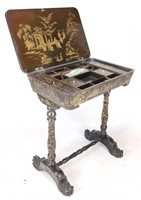 Victorian Chinoiserie Sewing Table