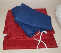 Blue / Red Drawstring Bags