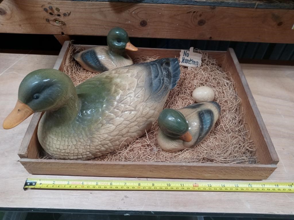 Ceramic Duck Display  NO SHIPPING
