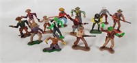 Lot Of Various Cowboy Plastic Figures