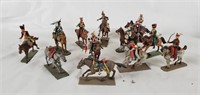 Lot Of Soldier On Horseback Plastic Figures