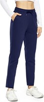 OUGES Womens Open Bottom Cotton Sweatpants with Po