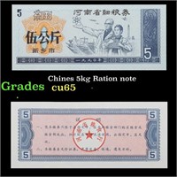 Chines 5kg Ration note Grades Gem CU