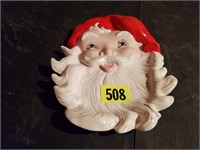 Studio ceramic Santa Claus dish