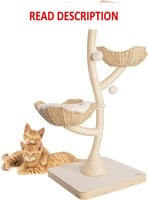 52 Tall Solid Wood Cat Tree with 3 Baskets**