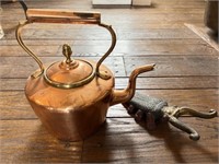 Copper Tea Kettle, & Bettle Boot Jack