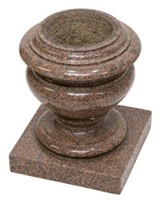 CIRCULAR GRANITE PLANTER, 15"H