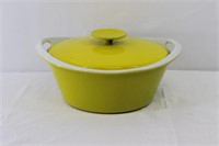 Mid Century Modern Yellow Dutch Oven