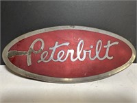 Vintage Peterbilt Semi Truck Advertising chrome