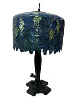 Tiffany Style Stained Glass Grand Wisteria Lamp