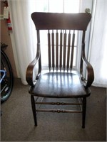 Ant.Windsor Style Spindle High Back Bentwood Chair