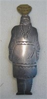 Navajo Sterling Silver & Brass Pin - Hallmarked