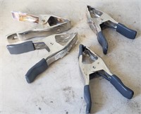 Lot of Four 6" Spring Clamps