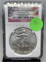 2013 EAGLE BU UNC NGC SILVER DOLLAR