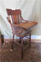 Antique Wooden High Chair