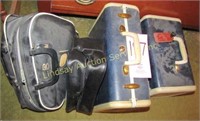 Group w/ 2 vintage Samsonite hard suitcases,