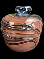 1968 YELVINGTON Signed Art Glass Vase