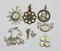 8 Pendants, Large Variety