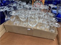 Etched Glass Stemware Lot