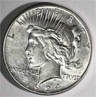 1924-S PEACE DOLLAR AU/BU