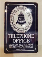 Bell Systems 8x12 Telephone Office Sign