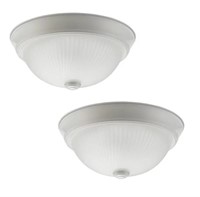 (2) Globe Electric Hannah 11" Ceiling Fixture 2-Pk