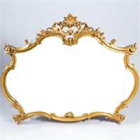 ROCOCO STYLE GILTWOOD WALL MIRROR