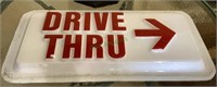 Three dimensional plastic drive-through sign