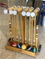 Vintage Forster wooden croquet set complete set