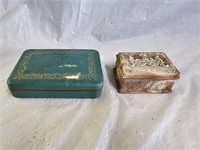 Vintage Inoclay Dresser Box and Jewelry Box