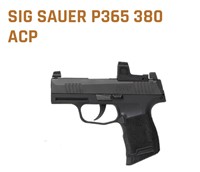 Sig Sauer P365 380 ACP MSRP $749.99
