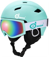 Odoland Snow Ski Helmet and Goggles Set XS