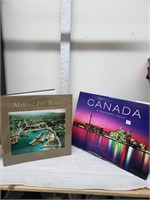 2 hard cover coffee table books
