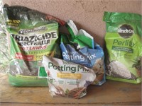 Open Potting Soil, Insect Killer & Fertilizer