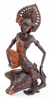 Sabar Balinese Dancer Rosewood Sculpture