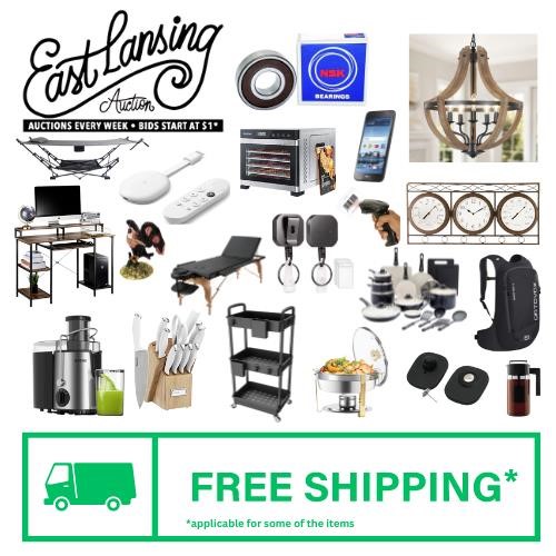 East Lansing Auction - FREE US Shipping July 18th