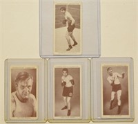 (4) 1938 Churchman's Boxing Cards Jack Demsey