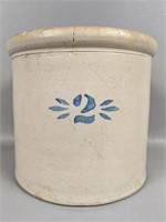 Vintage No. 2 Stoneware Crock
