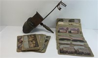 ANTIQUE STEREOGRAPH W/ CARDS