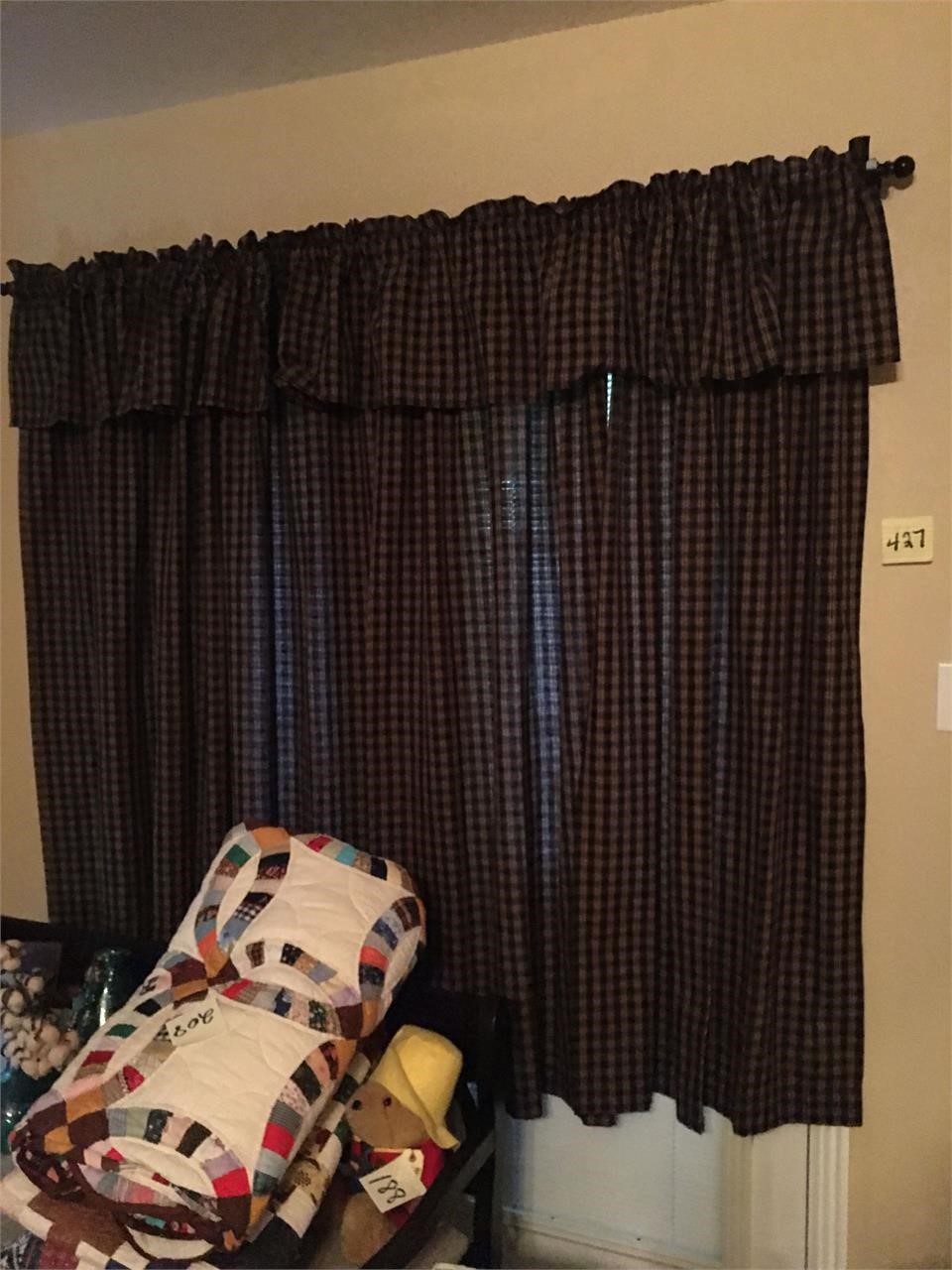 Curtains--they match the king comforter