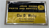 Clair D. Worley York, PA John Deere sticker