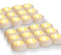 New LARDUX Pack of 24 LED Floating Candles - 3