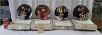 4 Edwin Knowles China Co. Collectors Plates. In