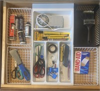 Home Touch-up Supplies Kitchen Drawer Contents