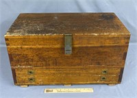 Antique Dovetailed Wooden Tool Box